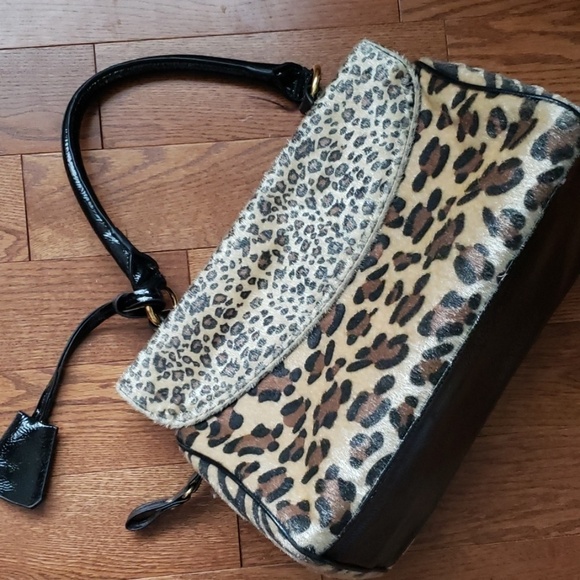 Animal PRINTS bag with gold hardware. Gently used. - Picture 3 of 12